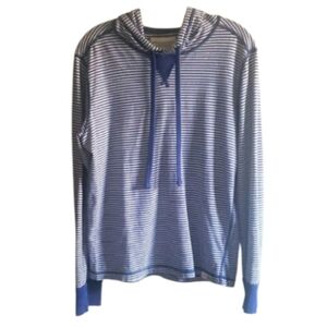 Ralph LaurenxDenim & Supply Striped Pullover Hooded Longsleeve Blue White SizeS